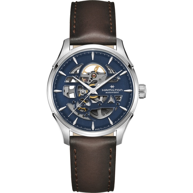 Hamilton Jazzmaster Skeleton Auto Blau - H42535541