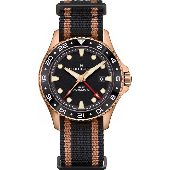 Hamilton Khaki Navy Scuba Auto GMT 43 Bronze - H82565930