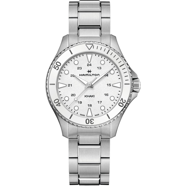 Hamilton Khaki Navy Scuba Silbrig / Weiss Hamilton Khaki Navy Scuba Silbrig / Weiss - H82221110