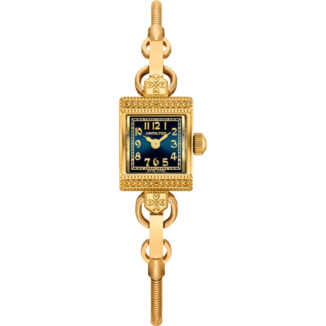 Hamilton Lady Necklace Watch Blue/Gold - H31231140