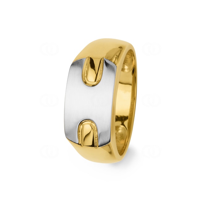 Herrenring 750/18 K Gelb-/Weissgold - 5937G