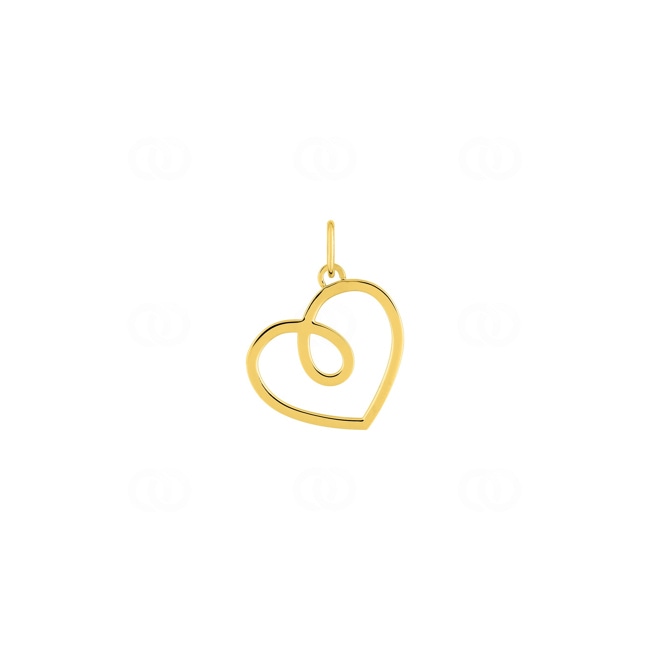 Pendentif cœur or jaune 750/18 ct - 3.7252.00