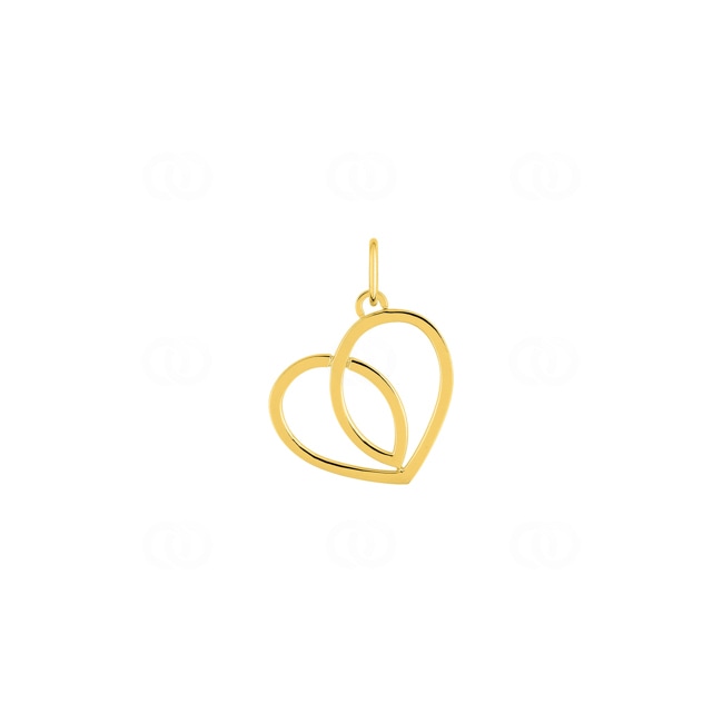 Pendentif cœur or jaune 750/18 ct - 3.7254.00
