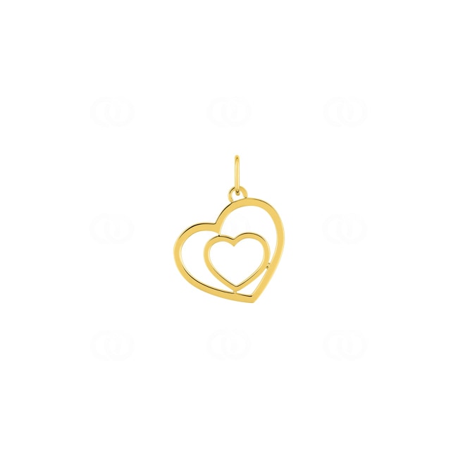 Pendentif cœur or jaune 750/18 ct - 3.7255.00