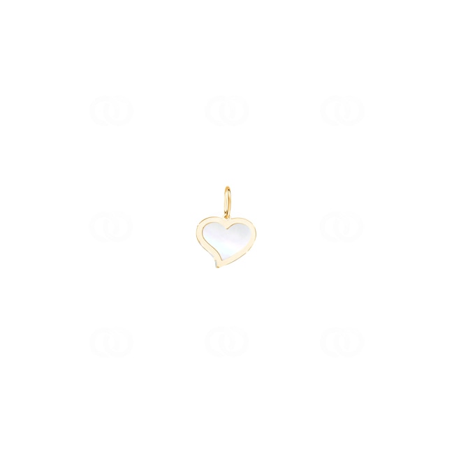 Heart Pendant 750/18 K Yellow Gold with Mother of Pearl Heart Pendant 750/18 K Yellow Gold with Mother of Pearl - 628271NC