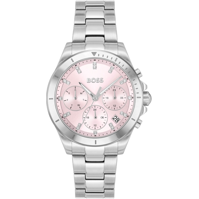 Hugo Boss Alley Day Date Silvery / Pink - 1502825