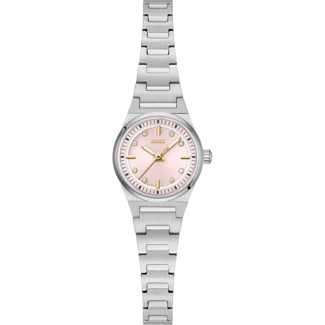 Hugo Boss Candor Gracey Silbrig / Rosa 20mm  - 1502860