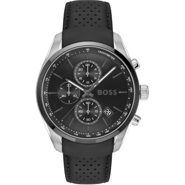 Hugo Boss Grand Prix Chronograph Leder Schwarz - 1514224