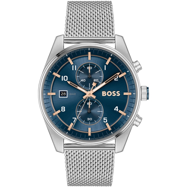 Hugo Boss Skytraveller Chronograph Silvery / Blue - 1514149