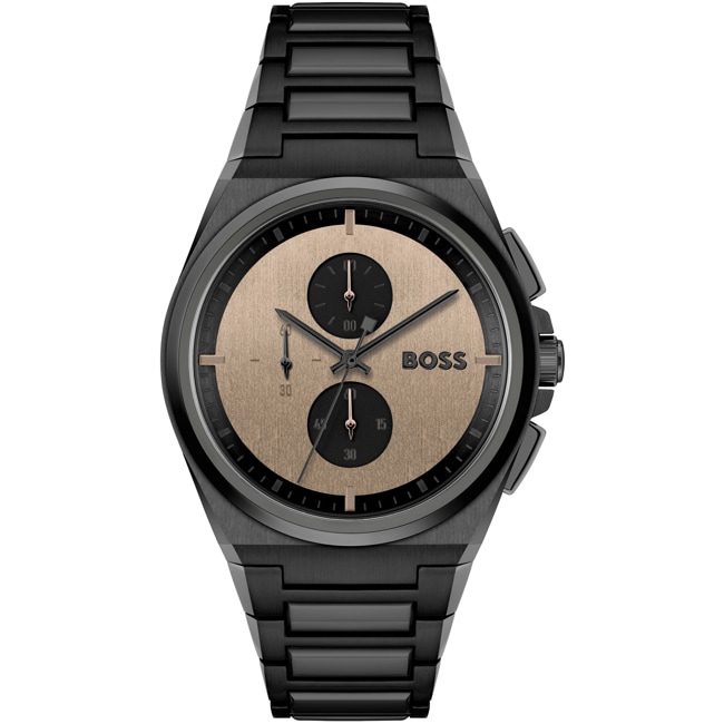 Hugo Boss Steer Chronographe  Noir / Beige - 1514043