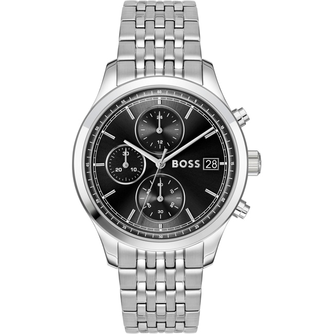 Hugo Boss Stratus Chrono Silbrig / Schwarz - 1514328