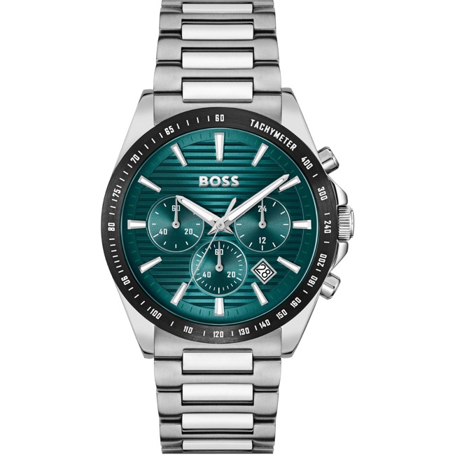 Hugo Boss Strike Chronograph Silbrig / Türkis - 1514241