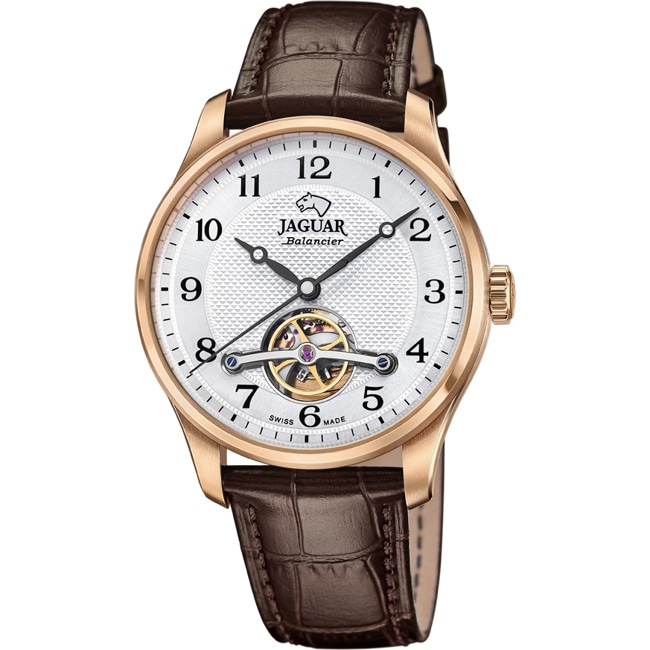 Jaguar Balancier Automatic Rosé / Braun 42mm - J967/1