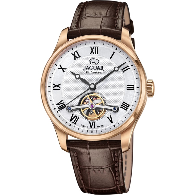 Jaguar Balancier Automatic Rosé / Braun 42mm - J967/2