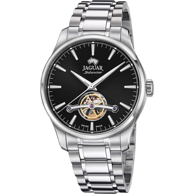 Jaguar Balancier Automatic Silbrig / Schwarz 42mm - J965/5