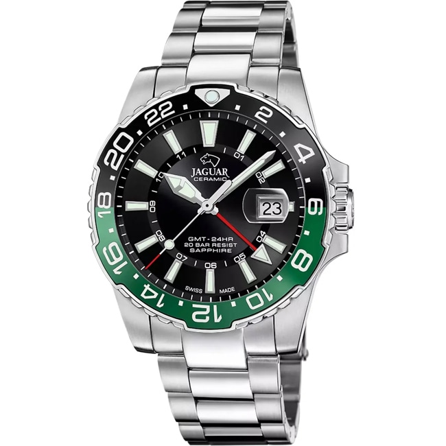 Jaguar Ceramic GMT Executive Date Green / Black - J1011/5