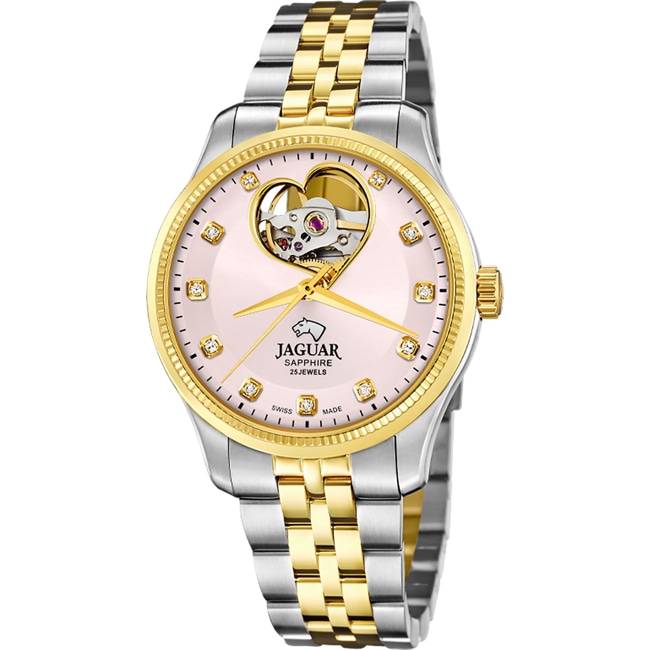 Jaguar Cœur Automatique Bicolore / Rose - J995/5