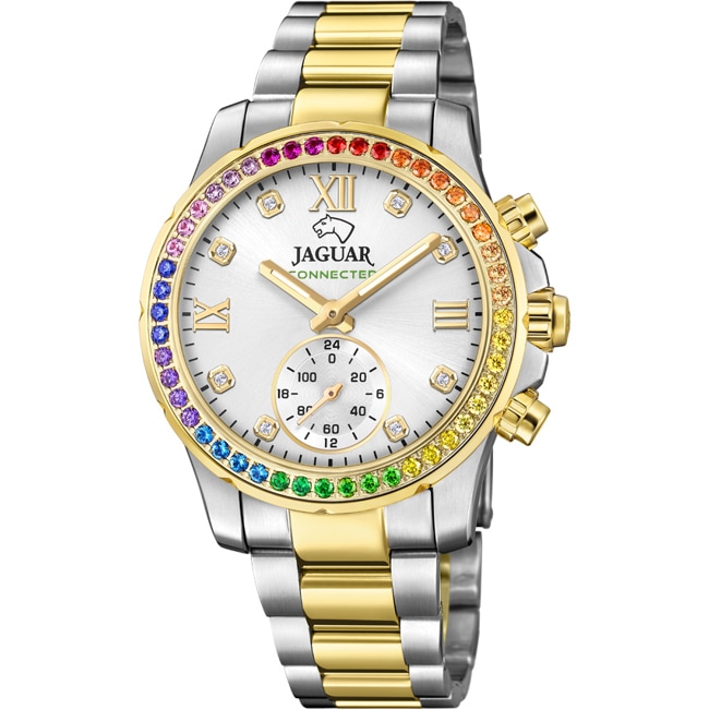 Jaguar Connected Lady Bicolor Goldig / Rainbow 37mm - J982/4