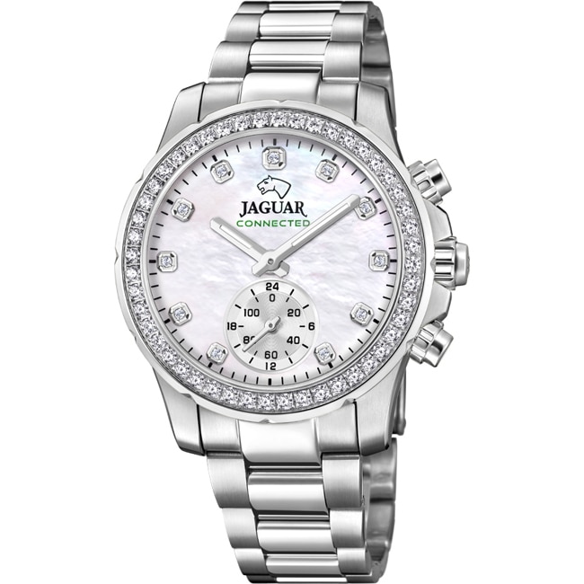 Jaguar Connected Lady Silver / White 37mm - J980/1