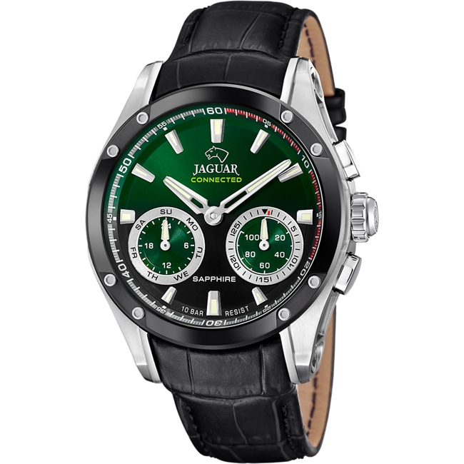 Jaguar Connected Men Chronograph Hybridwatch Leder - J958/2