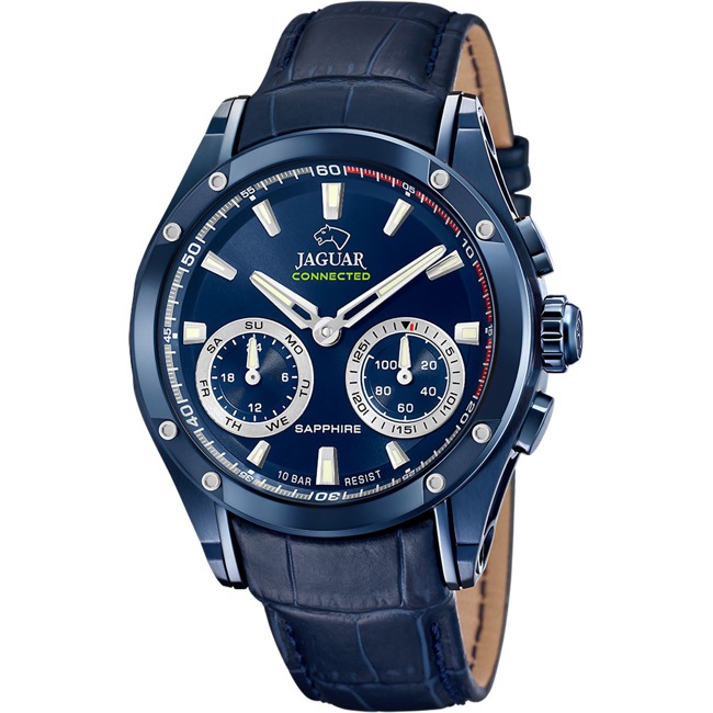 Jaguar Connected Men Chronographe Hybridwatch Cuir - J961/1