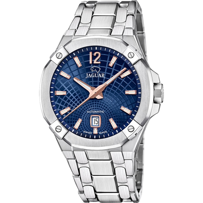Jaguar Diplomatic Automatic Silbrig / Blau - J1029/2