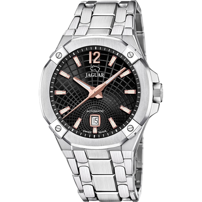 Jaguar Diplomatic Automatic Silbrig / Schwarz - J1029/4