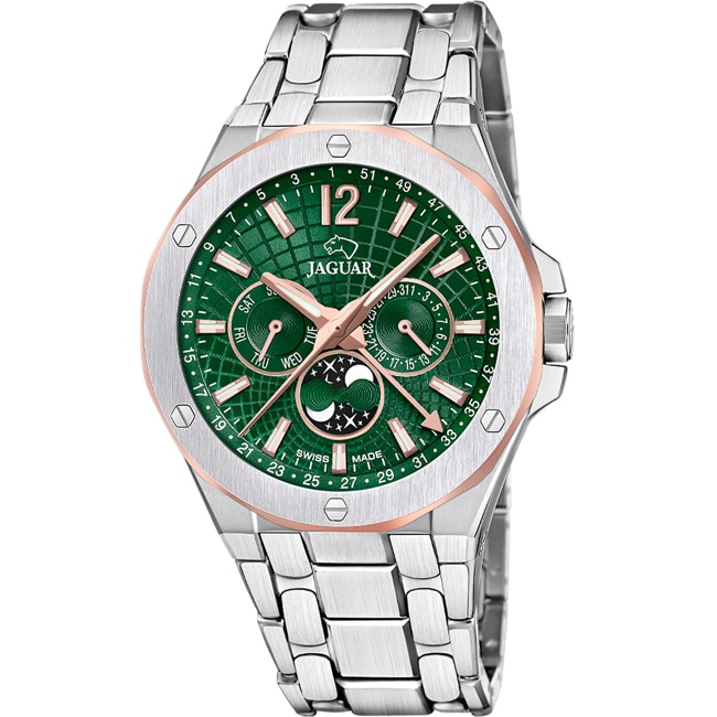 Jaguar Diplomatic Calendar Silbrig / Grün - J1039/3