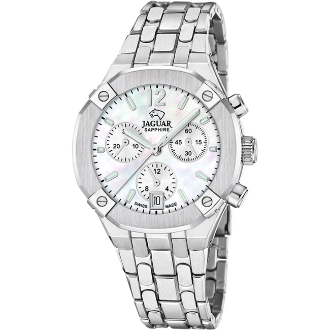 Jaguar Diplomatic Chronographe Lady Argenté / Nacre - J1053/1
