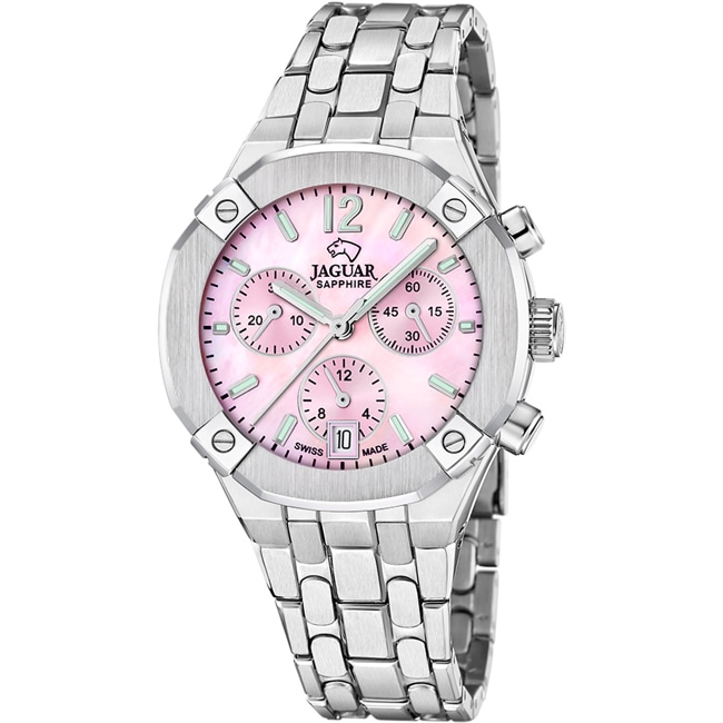Jaguar Diplomatic Chronographe Lady Argenté / Rose - J1053/3