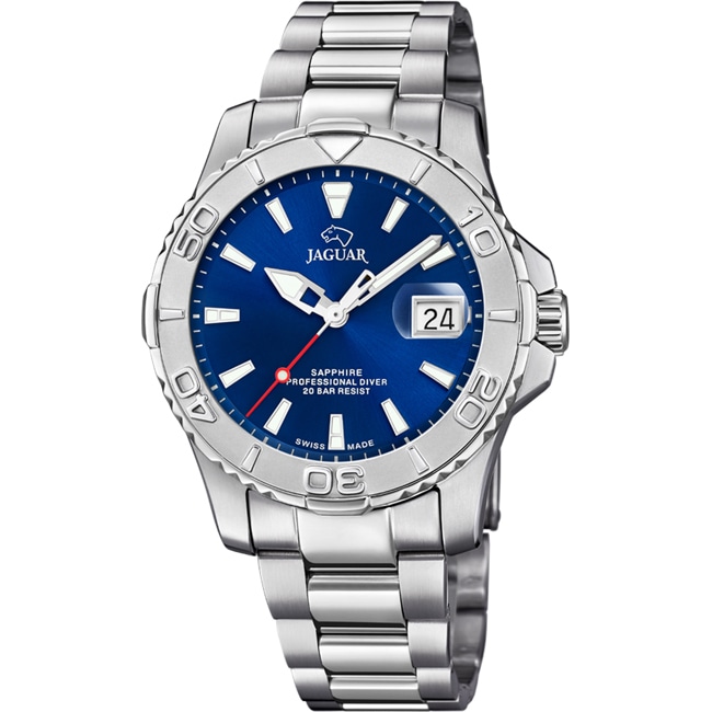 Jaguar Executive Professional Diver Silbrig / Blau 40mm - J969/2