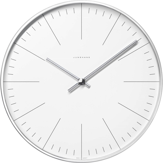 Junghans max bill Wall Clock Radio Controlled Ø 30 - 374/7000.00