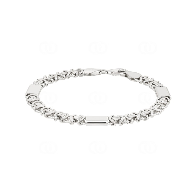 Bracelet chaîne royale carrée plate argent 925 7.2mm - AR-925-055