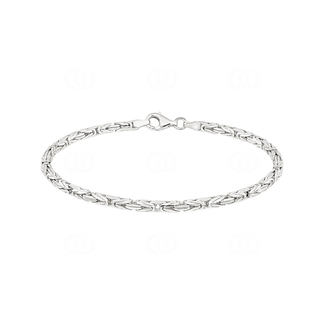 Round Byzantine Bracelet 925 Silver 3.0mm - AR-925-002