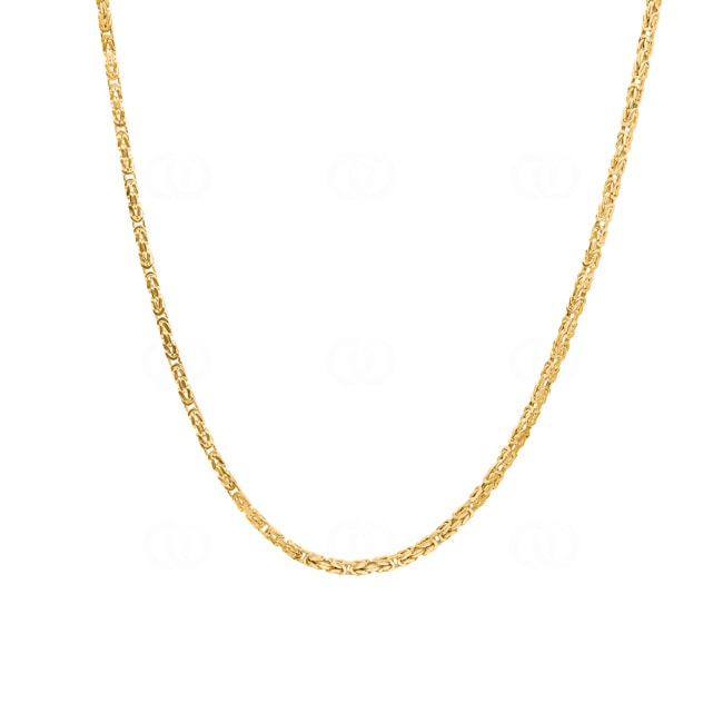 Classic Byzantine Chain Semi Solid 750/18 K Yellow Gold 2.1mm Classic Byzantine Chain Semi Solid 750/18 K Yellow Gold 2.1mm - KE-050T4-GG