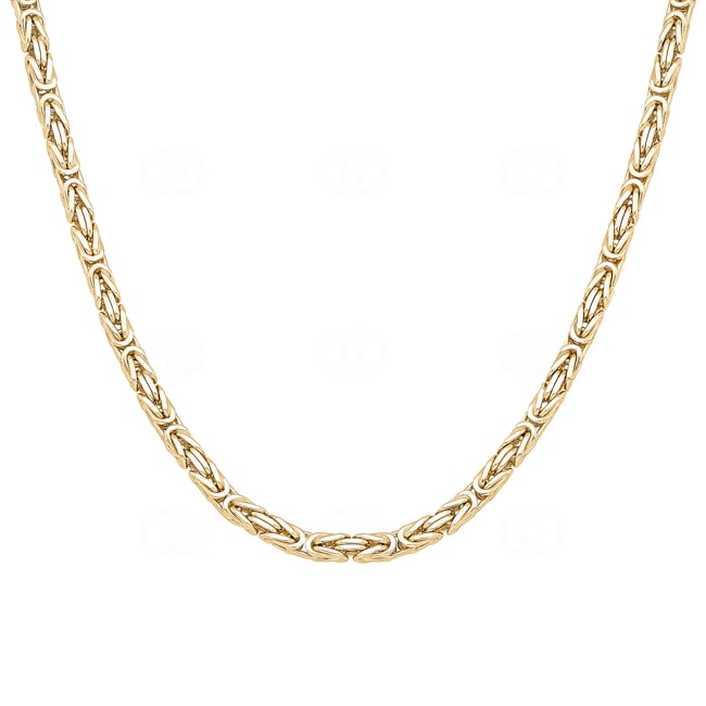 Collier chaîne royale classique or jaune 750/18 ct massif 3.5mm Collier chaîne royale classique or jaune 750/18 ct massif 3.5mm - CKO1003