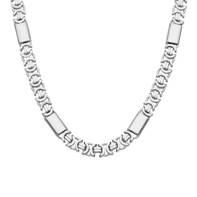 Modern Byzantine Chain flach 925 Silver 7.2mm - KE-925-055