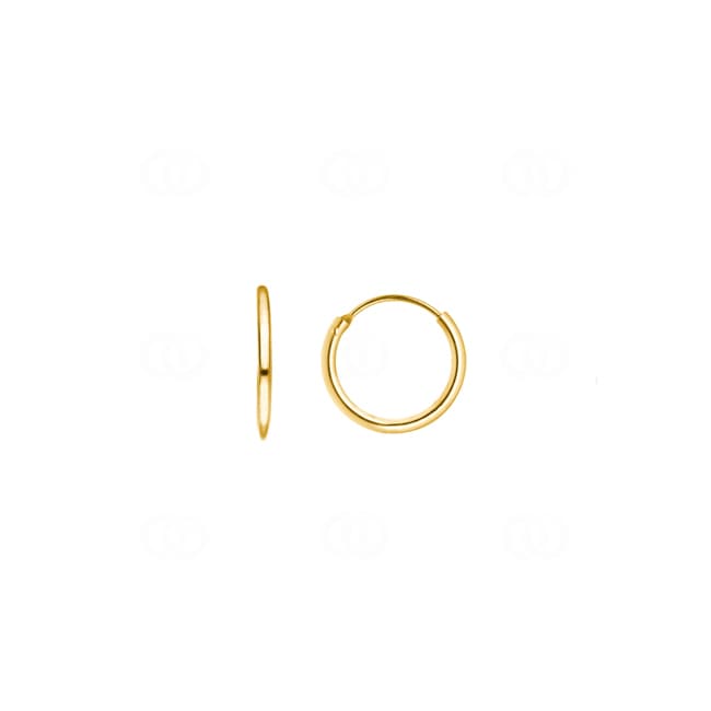 Hoop Earrings 375/9 K Yellow Gold Ø 13mm - 4164.04348/1300