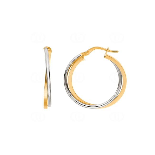 Kreolen 750/18 K Gelb-/Weissgold Ø 20mm - 3538.3G