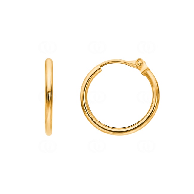 Kreolen 750/18 K Gelbgold 1.2mm Ø 12mm Kreolen 750/18 K Gelbgold 1.2mm Ø 12mm - 3020.6