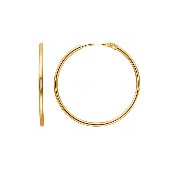 Kreolen 750/18 K Gelbgold 1.2mm Ø 24mm Kreolen 750/18 K Gelbgold 1.2mm Ø 24mm - 3105