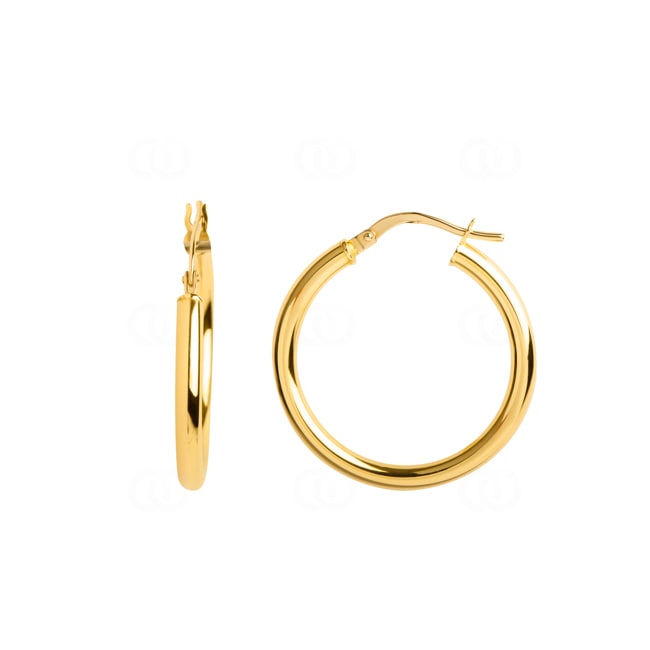Hoop Earrings 750/18 K Yellow Gold 2.5mm Ø 20mm - 2679.5