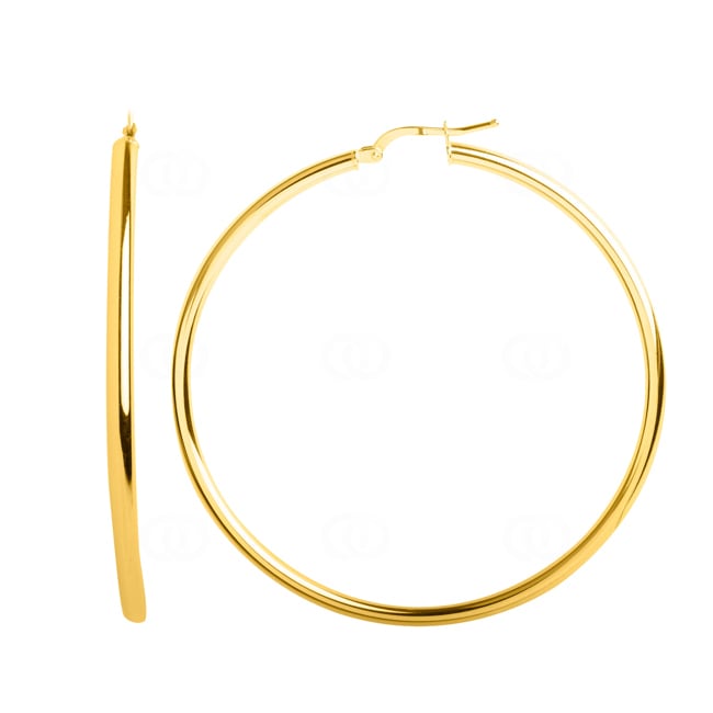 Hoop Earrings 750/18 K Yellow Gold 2.5mm Ø 45mm - 2679.10