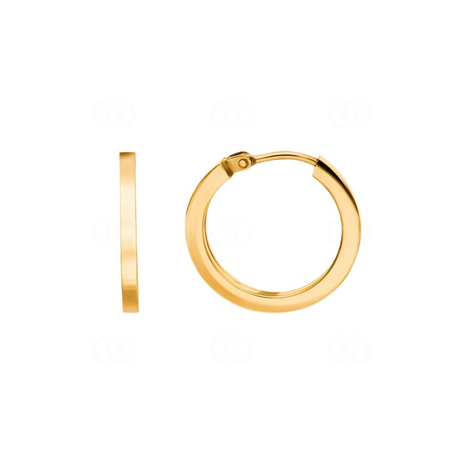 Créoles or jaune 750/18 ct 2 x 2mm Ø 13mm - 2693.3