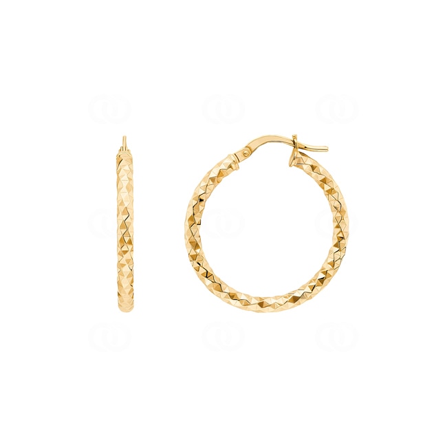 Kreolen 750/18 K Gelbgold Fantasie 2.5mm Ø 20mm - 3630