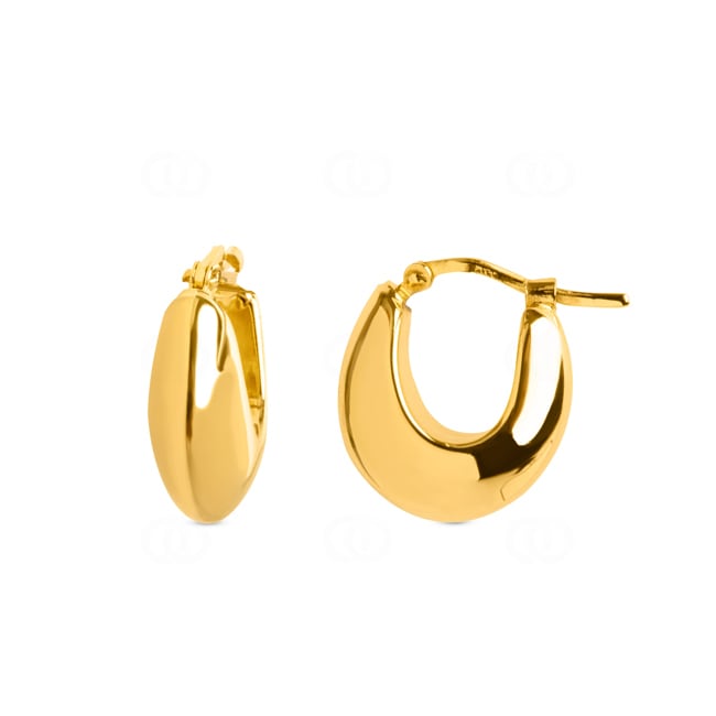 Hoop Earrings 750/18 K Yellow Gold electroplated - 5525