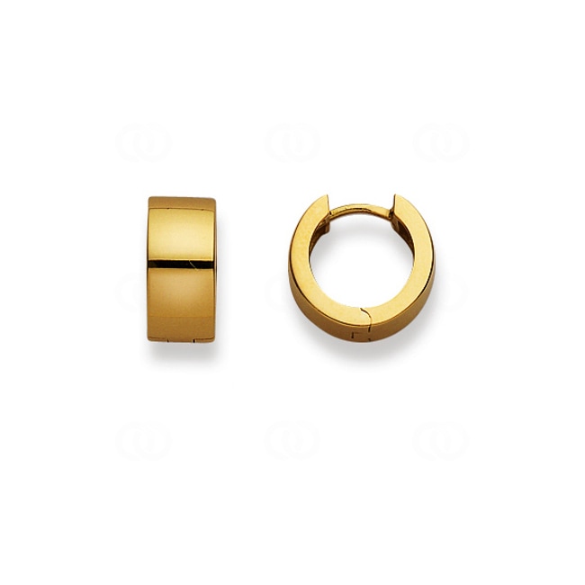 Créoles or jaune 750/18 ct Ø 13mm - 1164.04137/1300