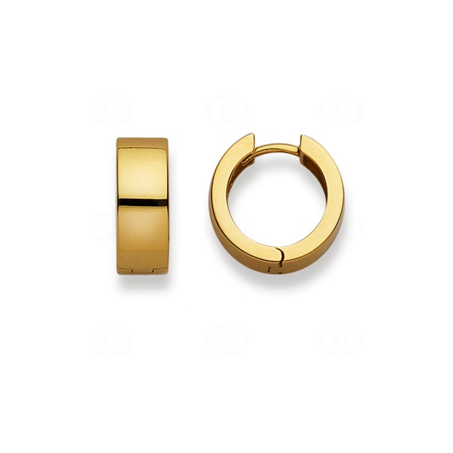 Créoles or jaune 750/18 ct Ø 15mm - 1164.04138/1500