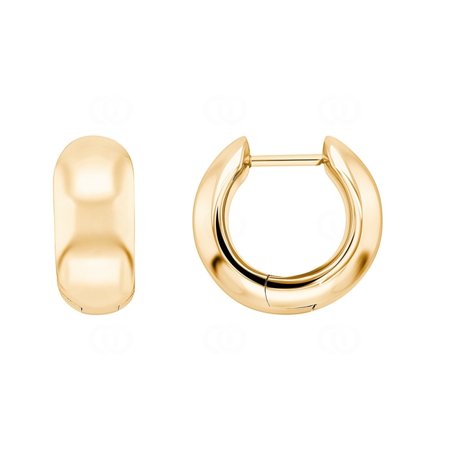 Hoop Earrings 750/18 K Yellow Gold Ø 17mm - OGO1048