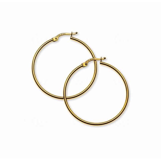 Hoop Earrings 750/18 K Yellow Gold Ø 30mm - OGO1033